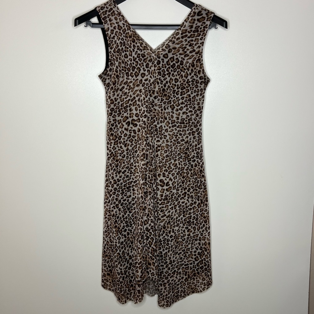 TTahari leopard print dress size small